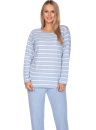 Pijama dama REGINA.1246 FROTTE albastru