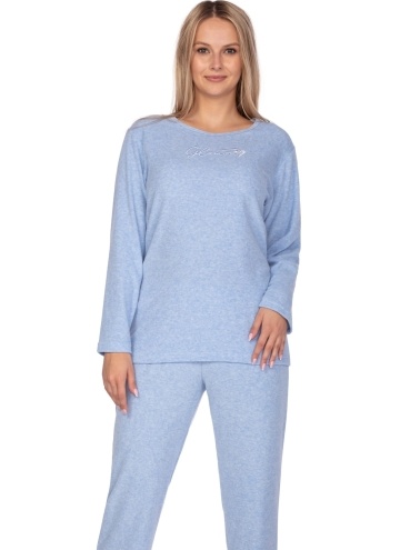 Dámské pyžamo REGINA.1249 FROTTE modrá
