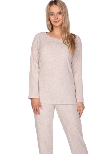 Pijama dama REGINA.1249 FROTTE bej