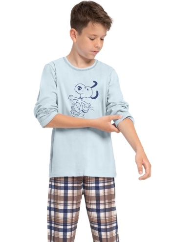 Chlapecké pyžamo TARO.1420 světle modré