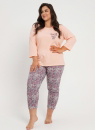 Pijama dama TARO.1384 piersică