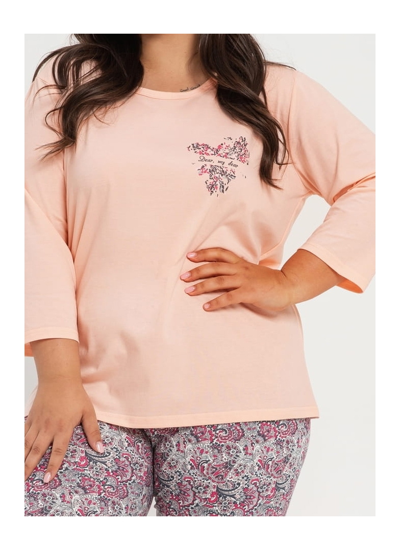 Pijama dama TARO.1384 piersică