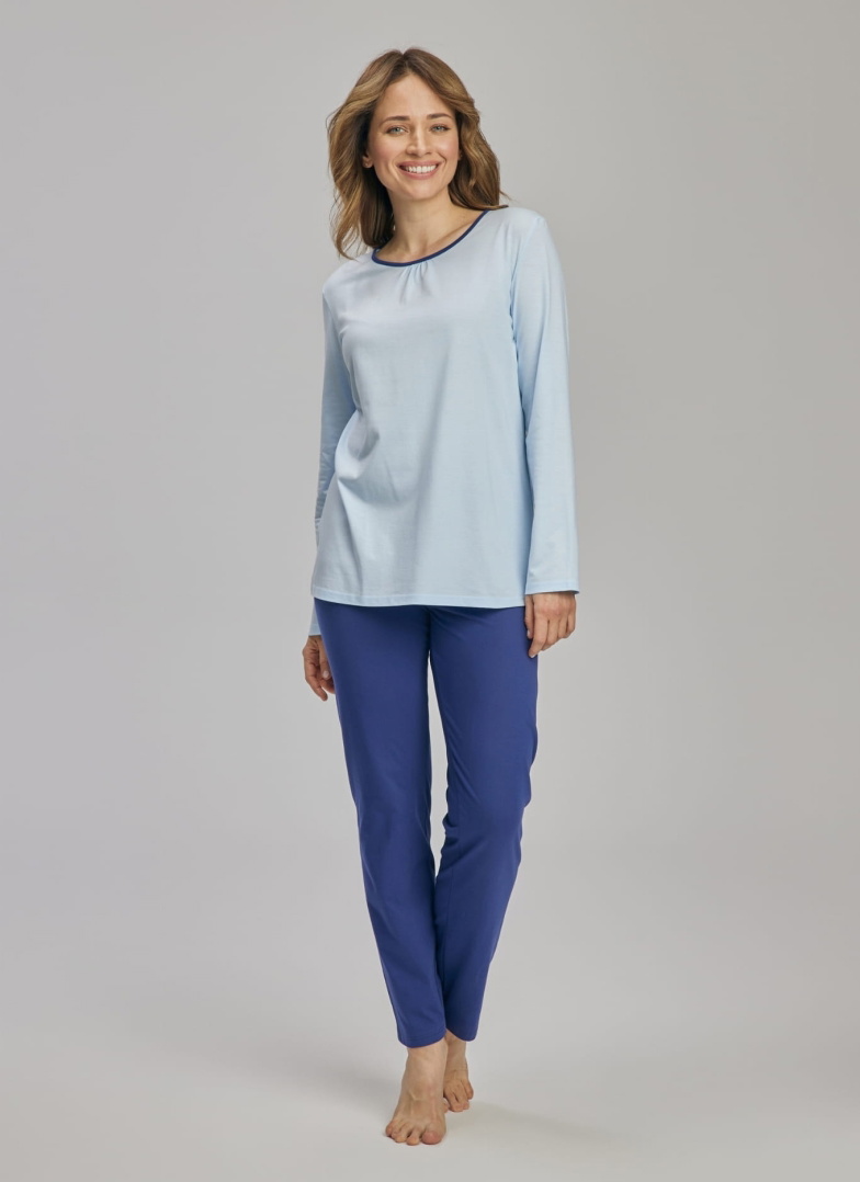 Pijama dama WADIMA.1284 albastru deschis