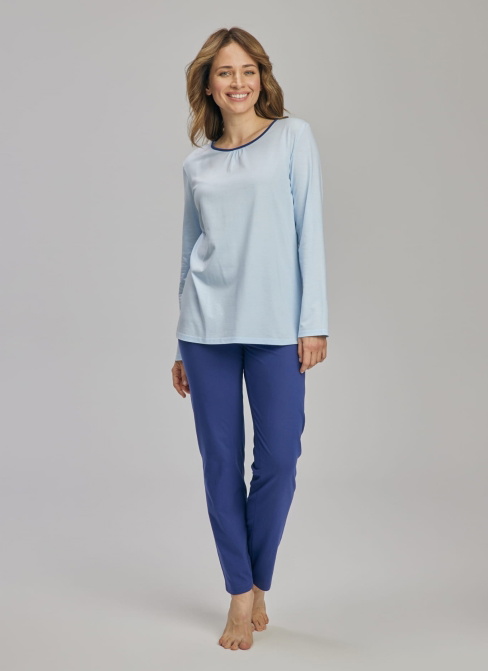 Pijama dama WADIMA.1284 albastru deschis