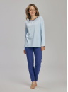 Pijama dama WADIMA.1284 albastru deschis