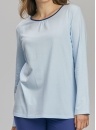 Piżama damska WADIMA.1284 mroźny błękit