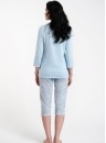 Piżama damska Italian Fashion SALLI 3/4+3/4 niebieski