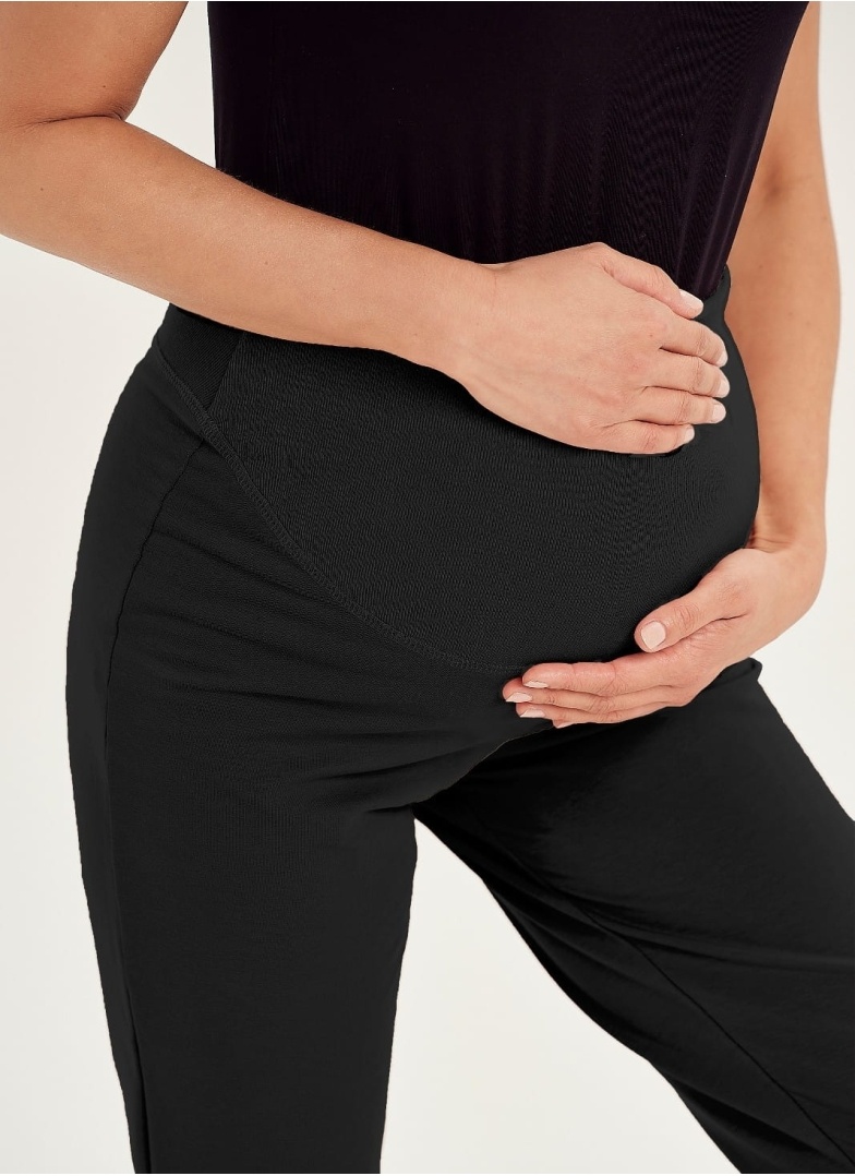 Spodnie dresowe ciążowe TARO.1453 joggers czarny