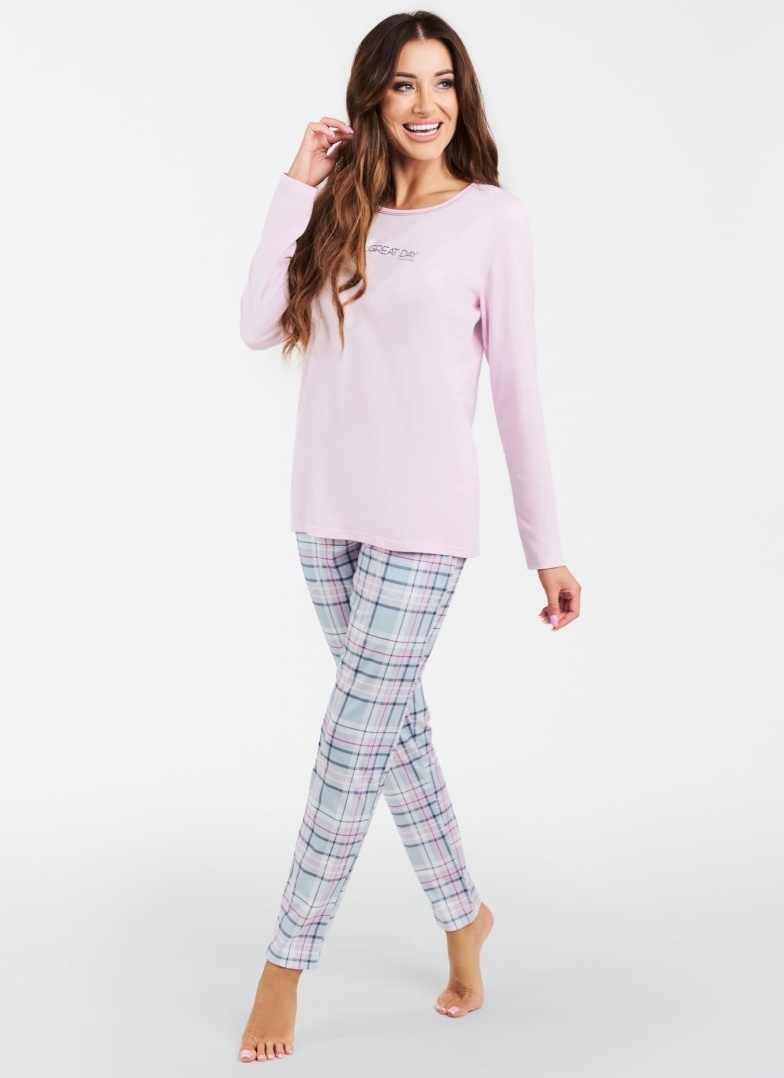 Dámské pyžamo ITALIAN FASHION GLAMOUR růžová/print