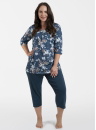 Pijama dama ITALIAN FASHION HARIET 3/4+3/4 print/navy