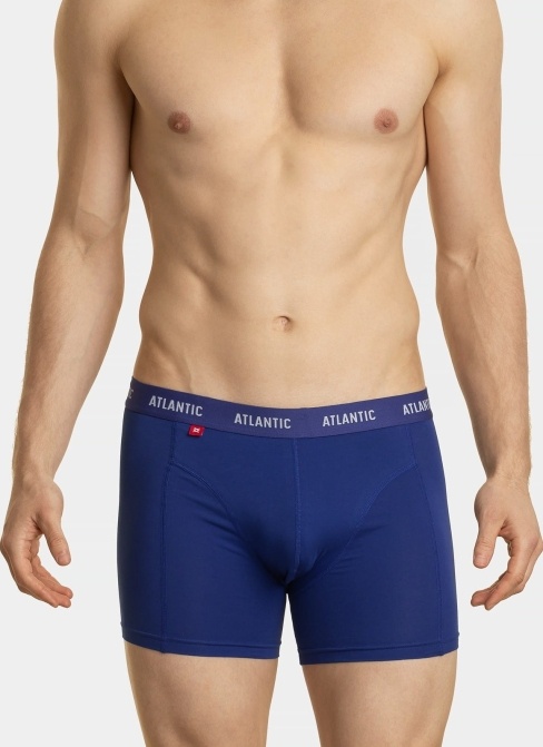 Pánské boxerky ATLANTIC.1087 oranžová-tmavě modrá