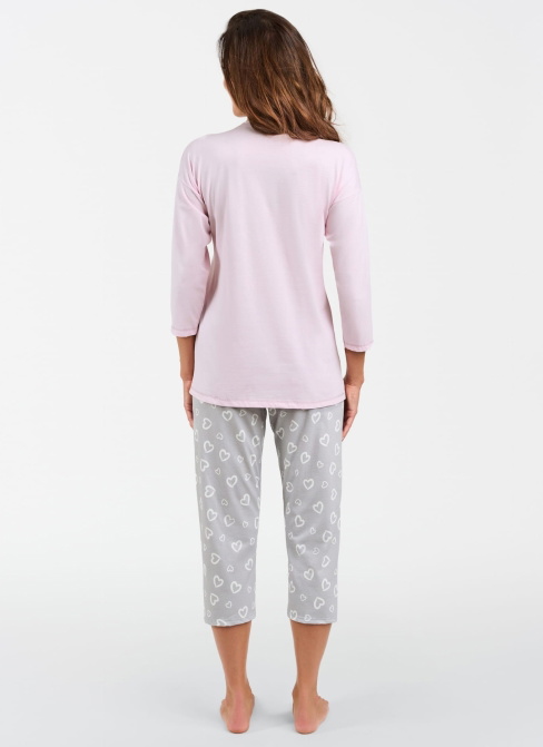 Pijama dama ITALIAN FASHION NOELIA 3/4+3/4 roz/print