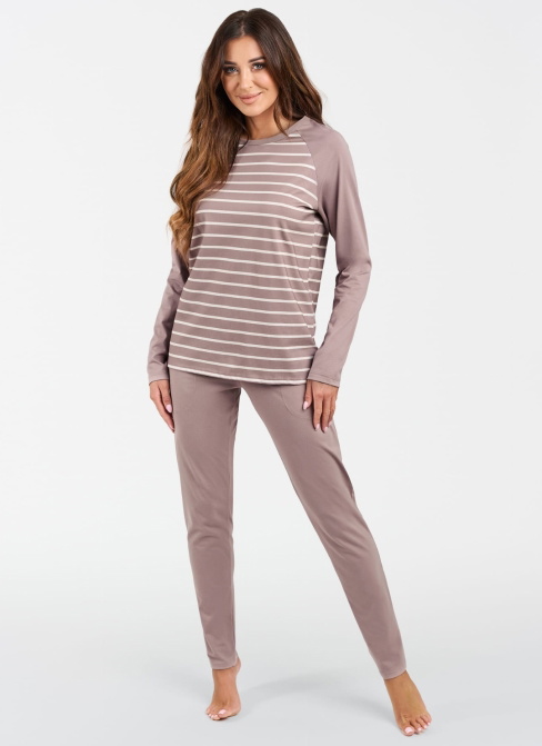 Pijama dama ITALIAN FASHION ODA lung cappuccino