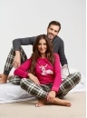 Dámské pyžamo ITALIAN FASHION ZONDA amarantová/print