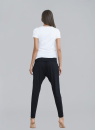 Pantaloni dama ITALIAN FASHION GREY lung negru