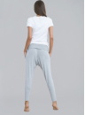 Pantaloni dama ITALIAN FASHION GREY lung melange