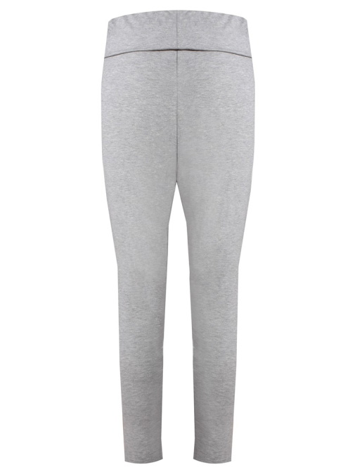 Pantaloni dama ITALIAN FASHION GREY lung melange