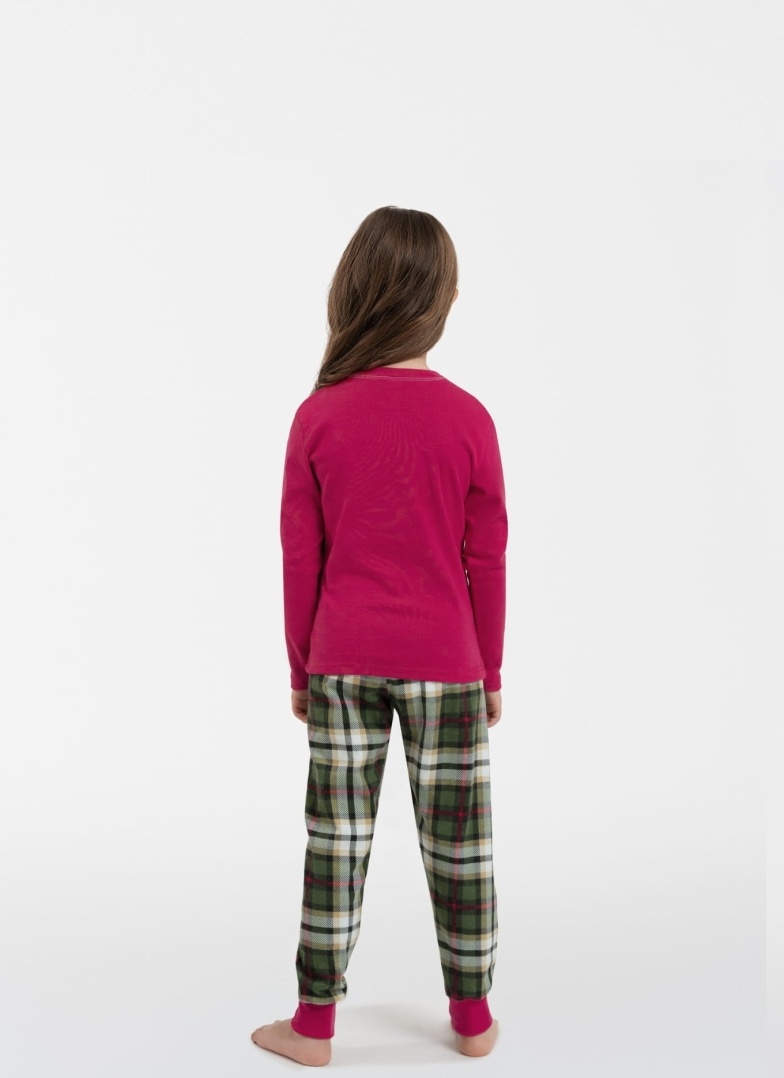 Dívčí pyžamo ITALIAN FASHION ZONDA dlouhé amarantová/print