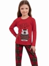 Dívčí pyžamo ITALIAN FASHION TESS dlouhé červená/print