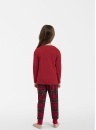Dívčí pyžamo ITALIAN FASHION TESS dlouhé červená/print