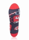 Ponožky ITALIAN FASHION S162D COOKIES dlouhé tmavě modrá/červená