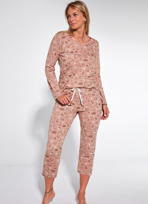 Pijama dama CORNETTE.1585 mocca