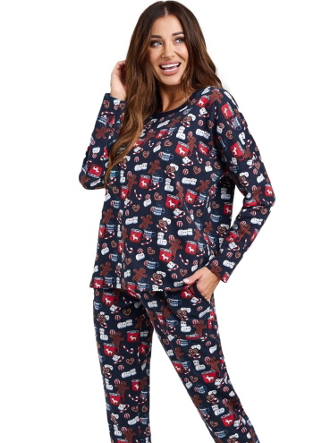 Pijama pentru femei ITALIAN FASHION COOKIES lung print