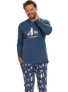 Pijama bărbați DOCTOR NAP PMB.4329 DEEP BLUE