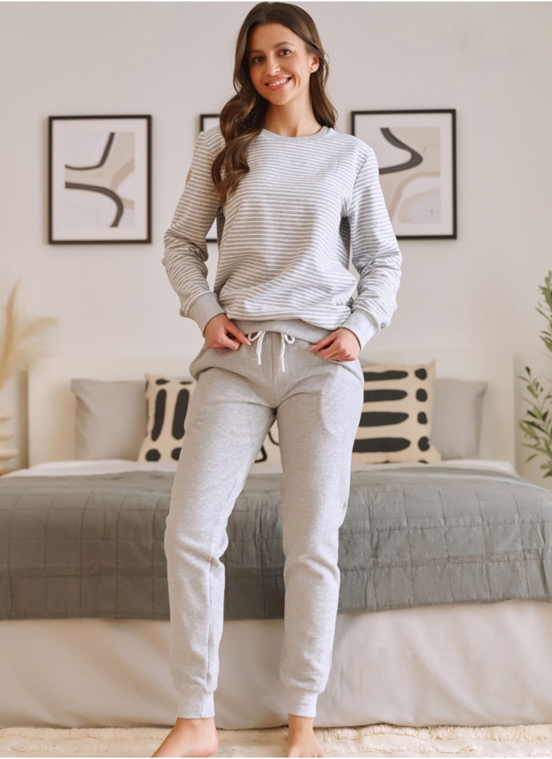 Pijama călduroasă dama DOCTOR NAP PM.5247 GREY