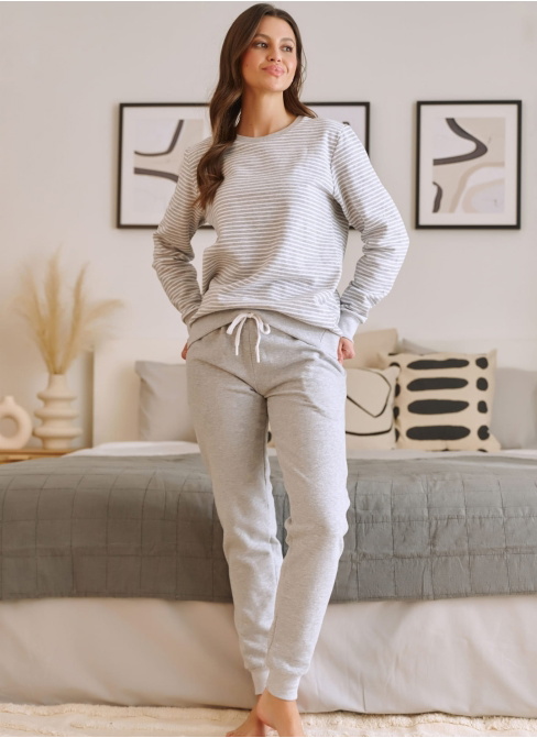 Pijama călduroasă dama DOCTOR NAP PM.5247 GREY