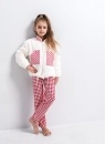 Dívčí pyžamo SENSIS.1249 smetanová/ červená