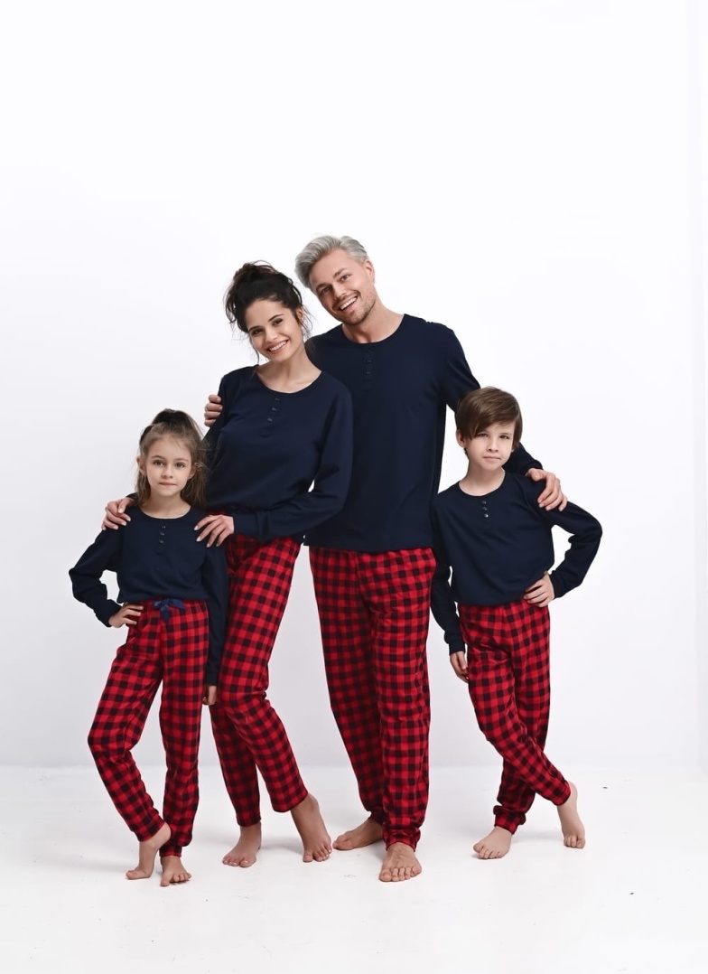 Chlapecké pyžamo SENSIS.1258 tmavě modrá/ červená