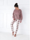 Pijama dama SENSIS.1321 off-white/roz/maro