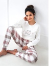 Pijama dama SENSIS.1303 crem/roz/maro