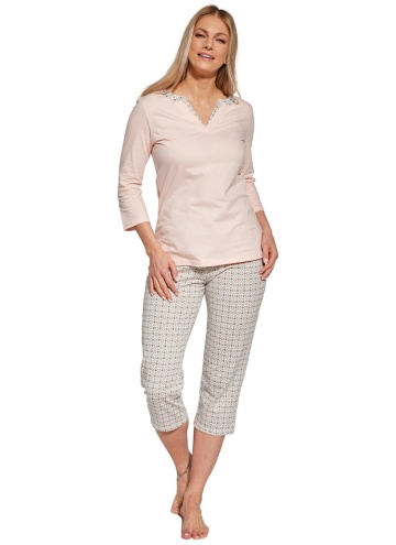 Pijama dama CORNETTE.1183 CINDY PINK/BIEGE