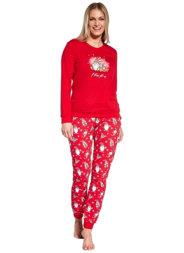 Pijama pentru femei CORNETTE.1147 TIME FOR US 2 RED