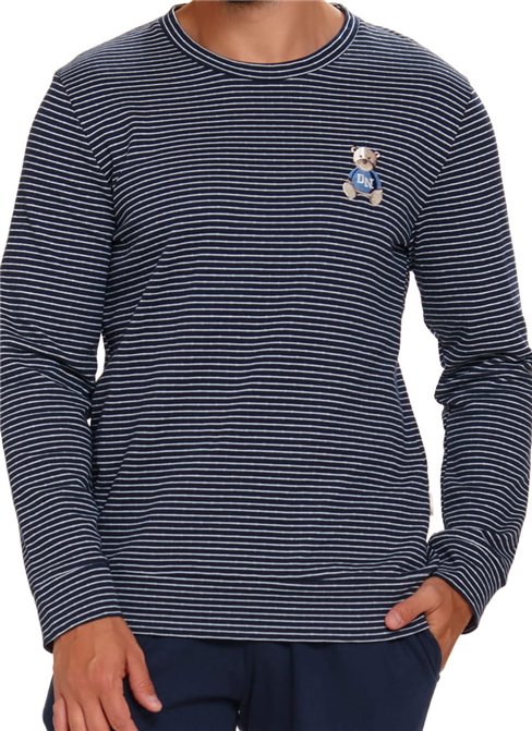 Pánské pyžamo DOCTOR NAP PMB.5251 NAVY BLUE