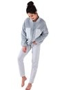 Dámská souprava mikiny a pyžama SENSIS kostkovaný vzor