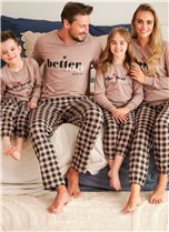 Set pijamale pentru familie DOCTOR NAP BEIGE