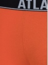 Bokserki męskie ATLANTIC.1141 khaki-pomarańczowy-grafitowy