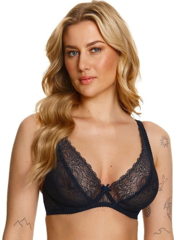 Puha melltartó BRALETTE LUPOLINE 2402 tengerészkék