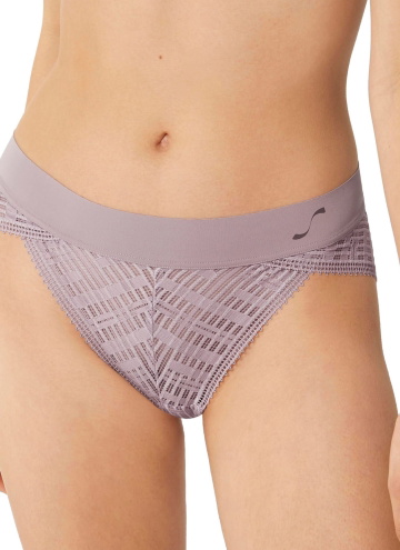 Chiloți dama SLOGGI S SEVEN HIGH LEG BRIEF SEA FOG