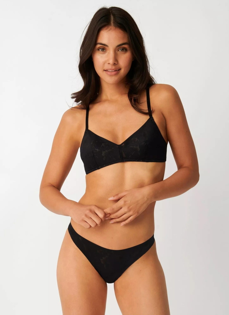 Női bugyi SLOGGI ZERO LACE 2.0 BRAZIL BLACK