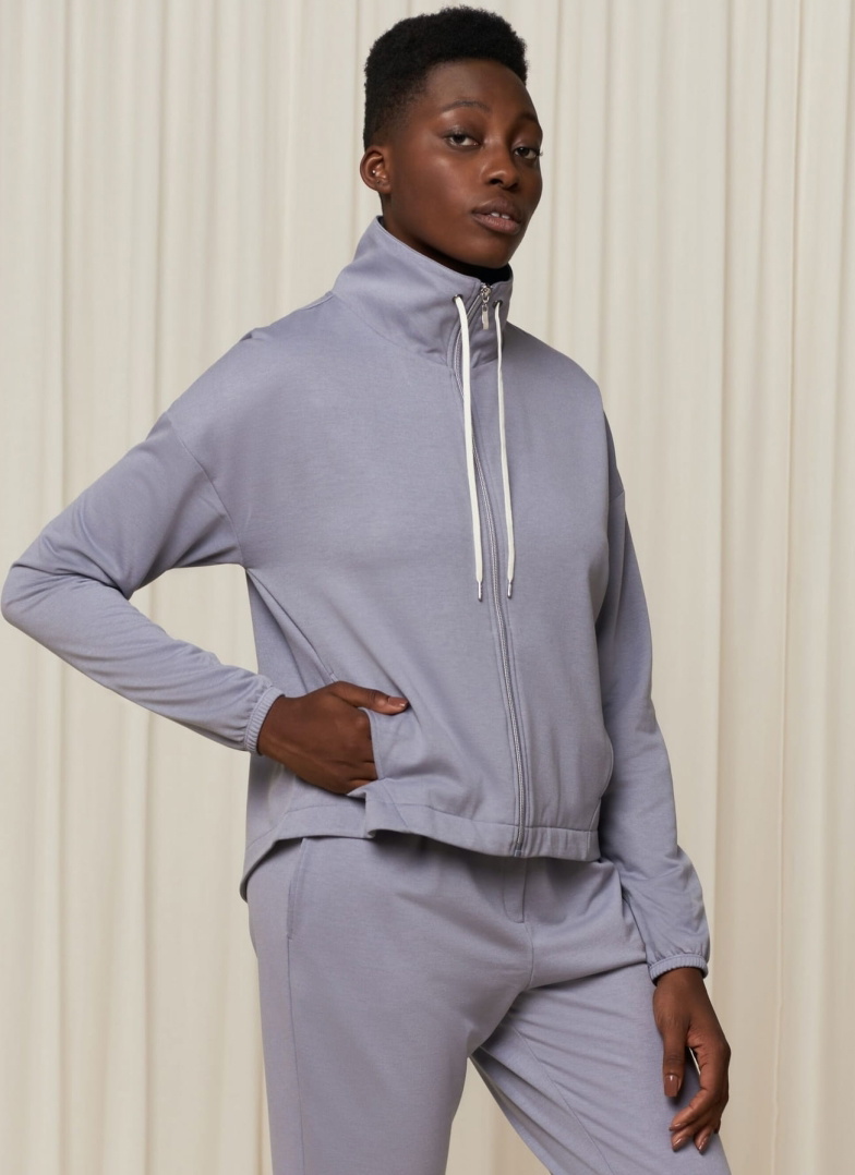 Mikina TRIUMPH THERMAL TRACKSUIT TOP X MORANDI GREY