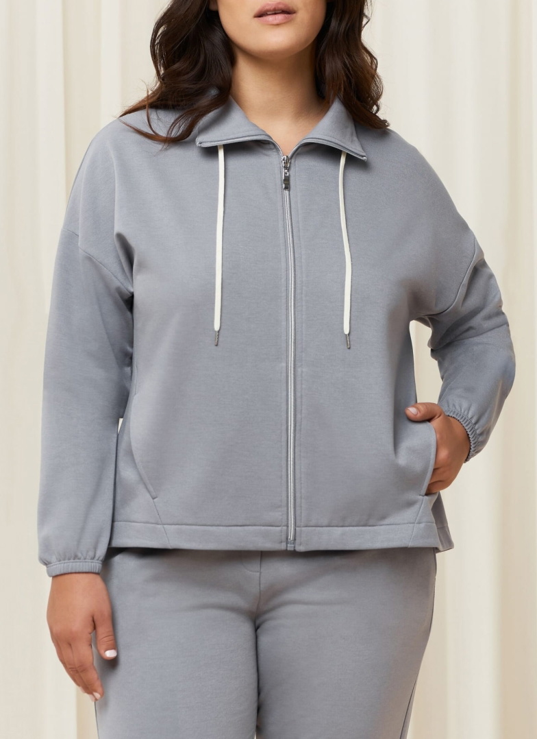 Mikina TRIUMPH THERMAL TRACKSUIT TOP X MORANDI GREY