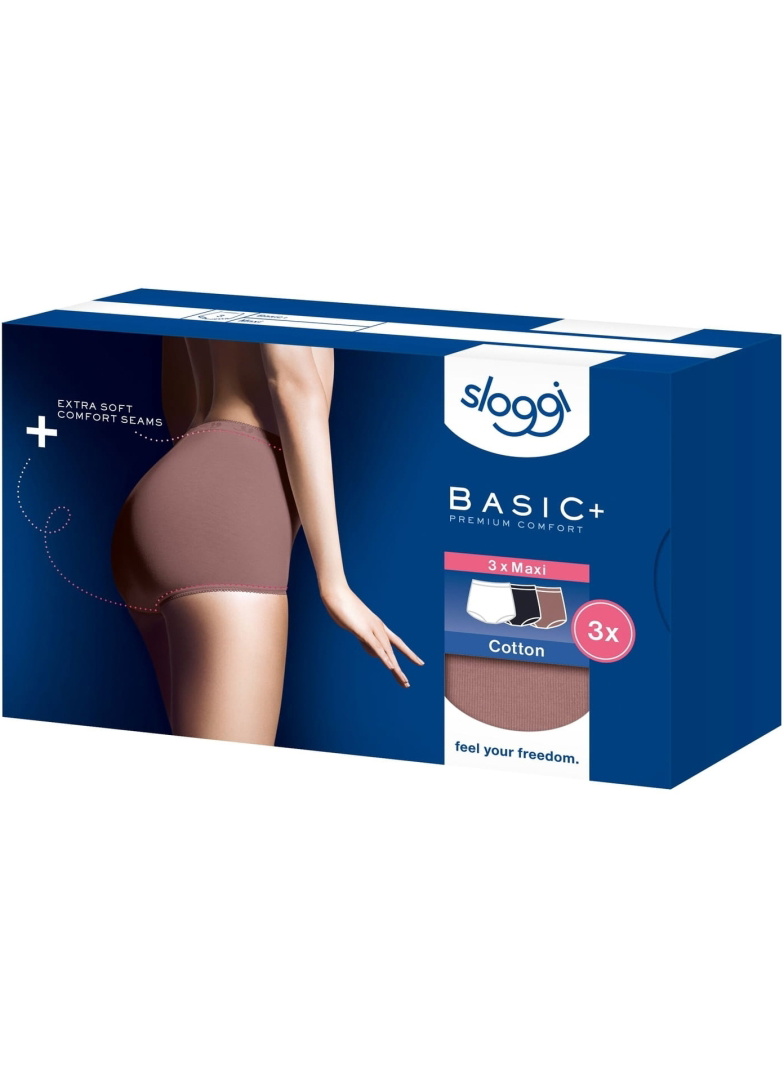 Női bugyi SLOGGI BASIC+ MAXI C3P MULTIPLE COLOURS