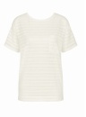 Koszulka piżamowa Triumph Mix & Match TOP SSL 01 BURNOUT SILK WHITE