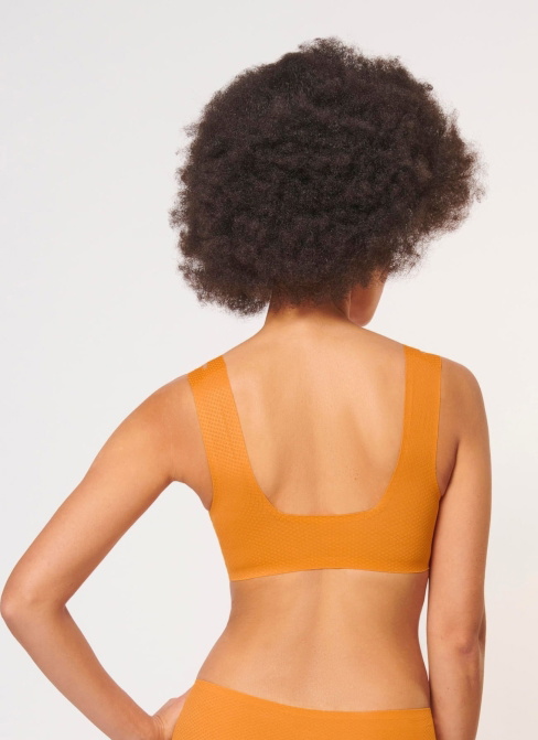 Melltartó SLOGGI ZERO FEEL FLOW BRALETTE BURNT APRICOT