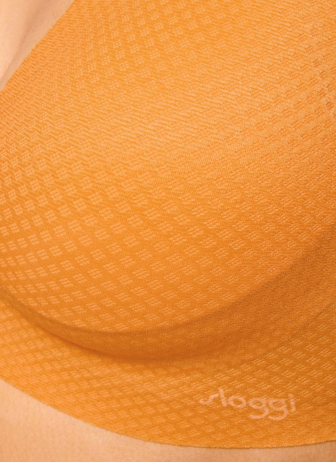 Melltartó SLOGGI ZERO FEEL FLOW BRALETTE BURNT APRICOT