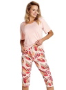 Pijama dama TARO.1639 roz deschis